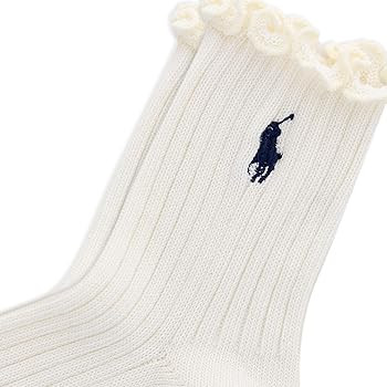POLO RALPH LAUREN Women's Lettuce Edge Ankle Socks - 1 Pair Pack - Sustainable Cotton Comfort | Amazon (US)
