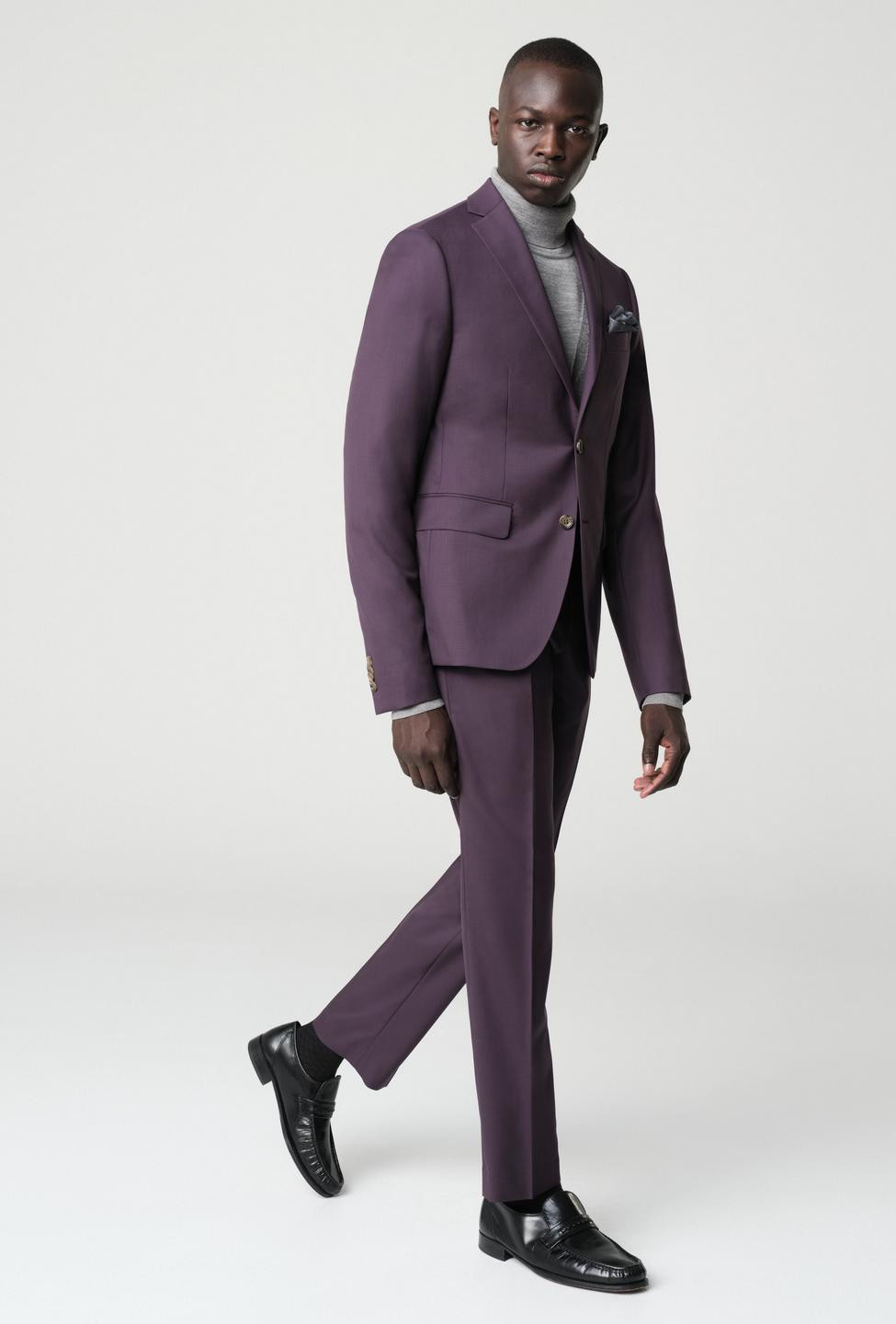 Men's Custom Suits - Highbridge Midnight Plum Suit | INDOCHINO | Indochino