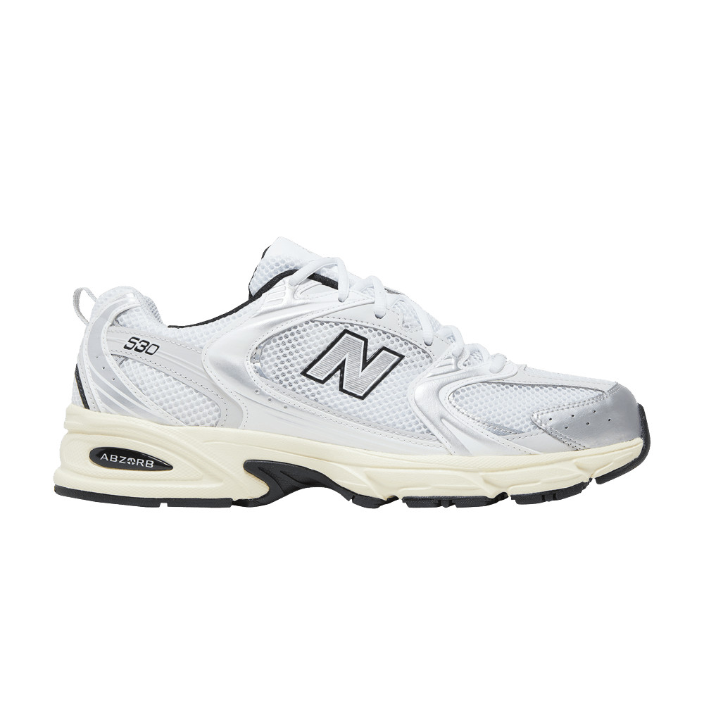 New Balance 530 'White Metallic Silver' Sneakers | GOAT