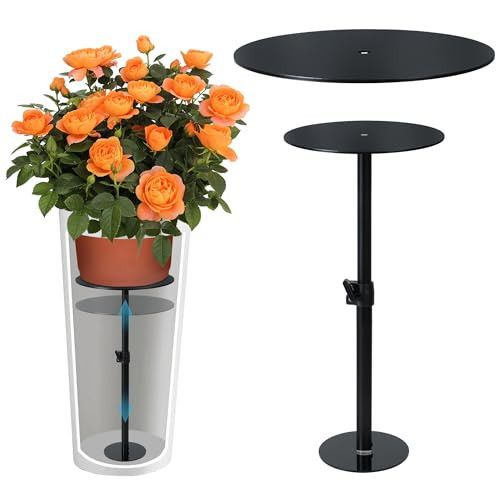 Adjustable Plant Risers for Inside Pots, 11-20" Rise Planter Insert Filler for Large Pots, Plant Lift Inserts Pot Risers for Indoor Outdoor Tall Taper Planter Container (6" 8" 10" Base Top, Set of 1) | Amazon (US)