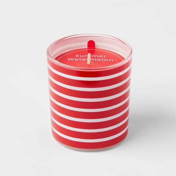 5.5oz Americana Glass Jar Summer Watermelon Candle - Sun Squad™ | Target