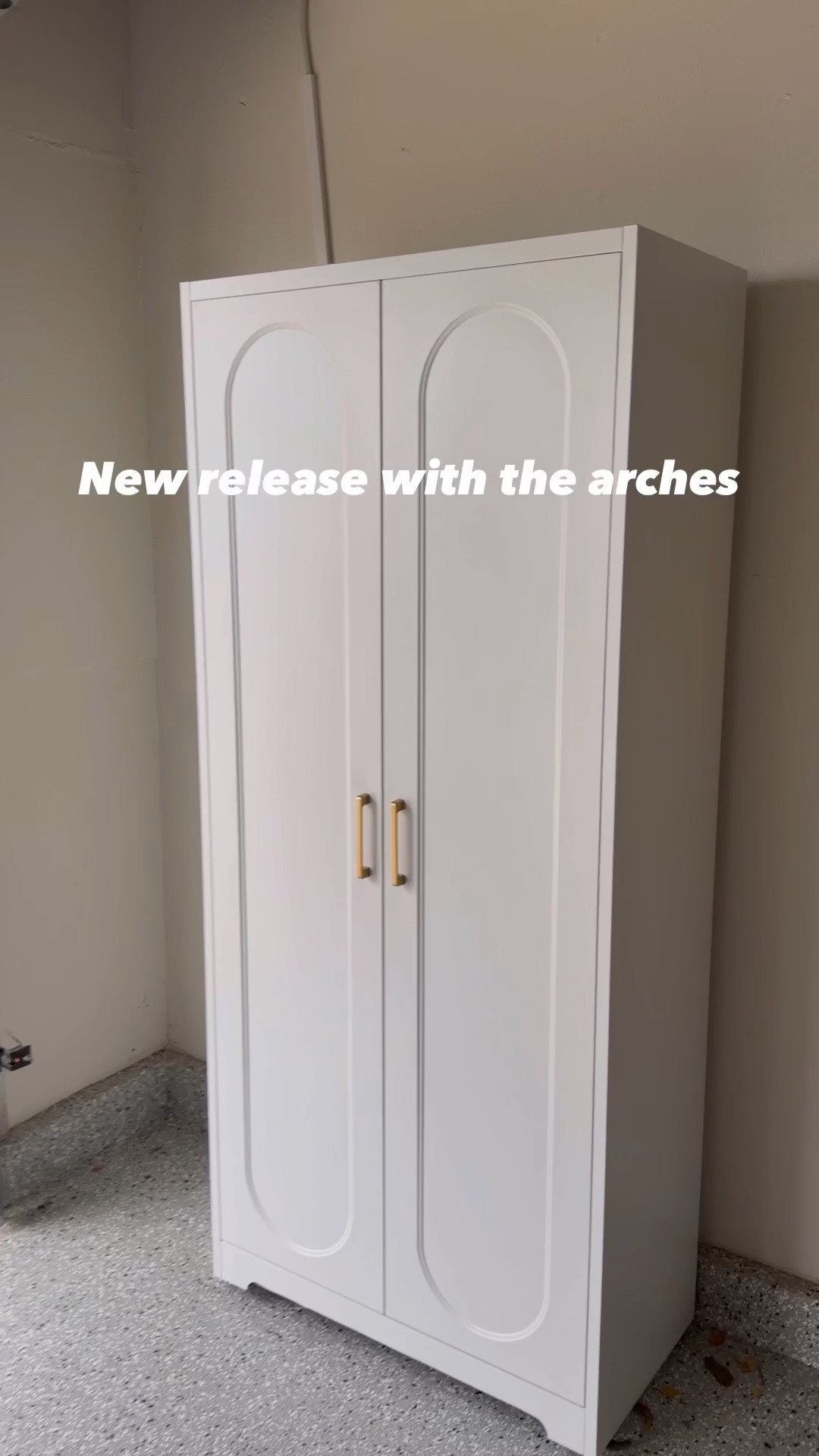 Amazon Arched White Metal Storage Cabinet, 75" Steel Cabinets for Home Office, Kitchen Pantry Storage Cabinet with Doors and 5 Adjustable Shelves, Tool Cabinets, for Office, Home, Garage, School organization 

#LTKHome