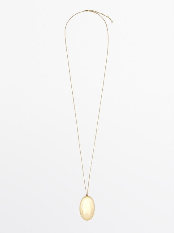 Necklace with metal piece | Zara US