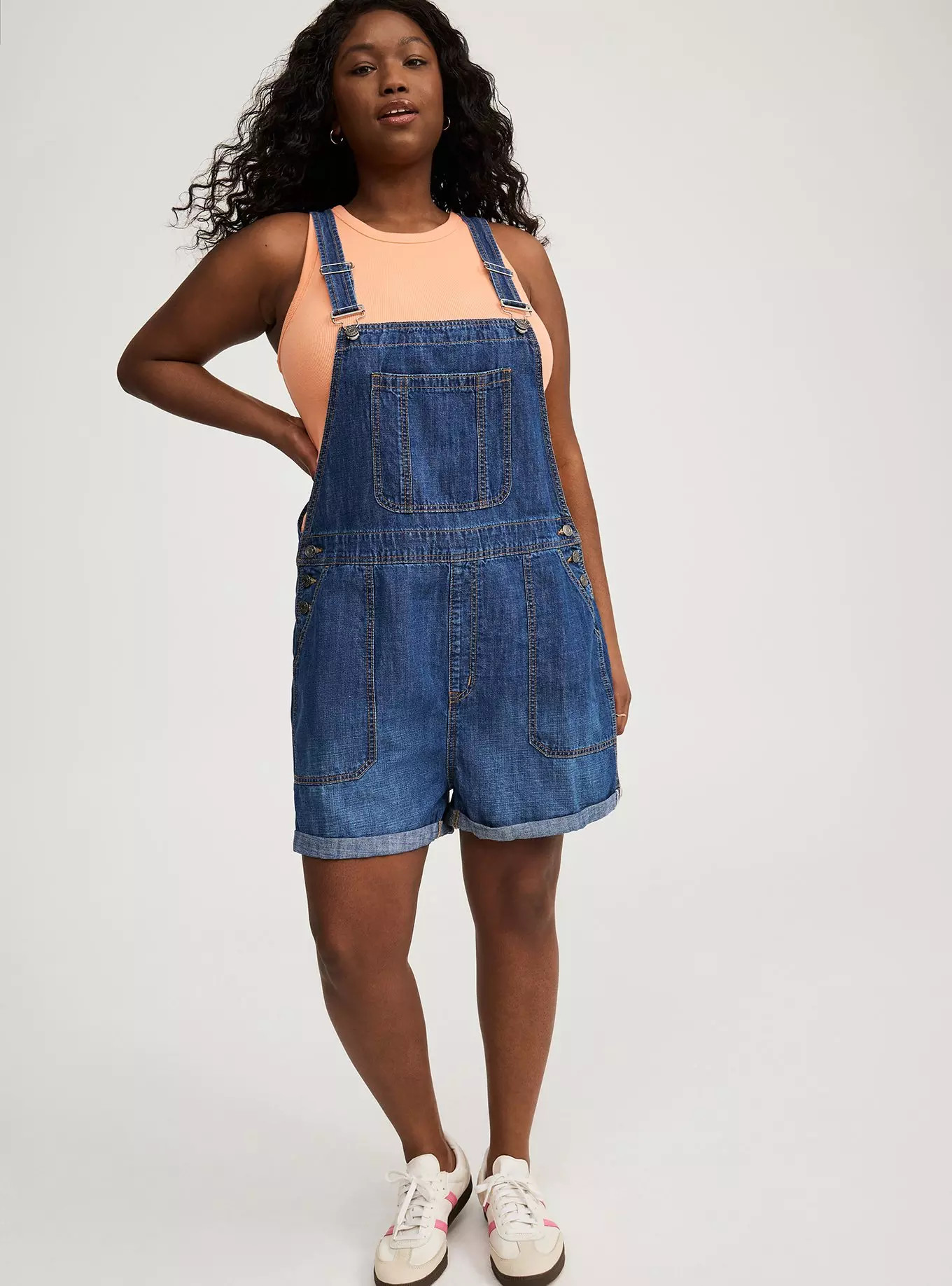 Lightweight Denim Shortall | Torrid (US & Canada)