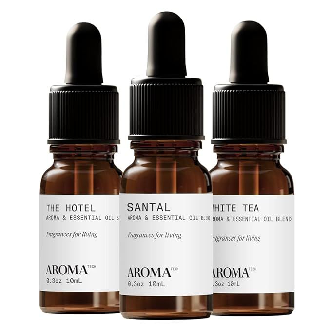AromaTech Santal, The Hotel, White Tea Aroma Oil Bundle for Scent Diffusers - 10 Milliliter | Amazon (US)
