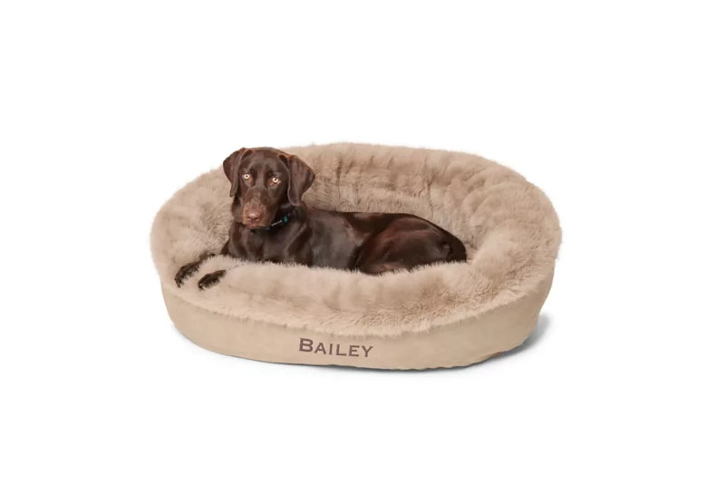 ComfortFill-Eco™ Fur Wraparound Dog Bed | Orvis (US)