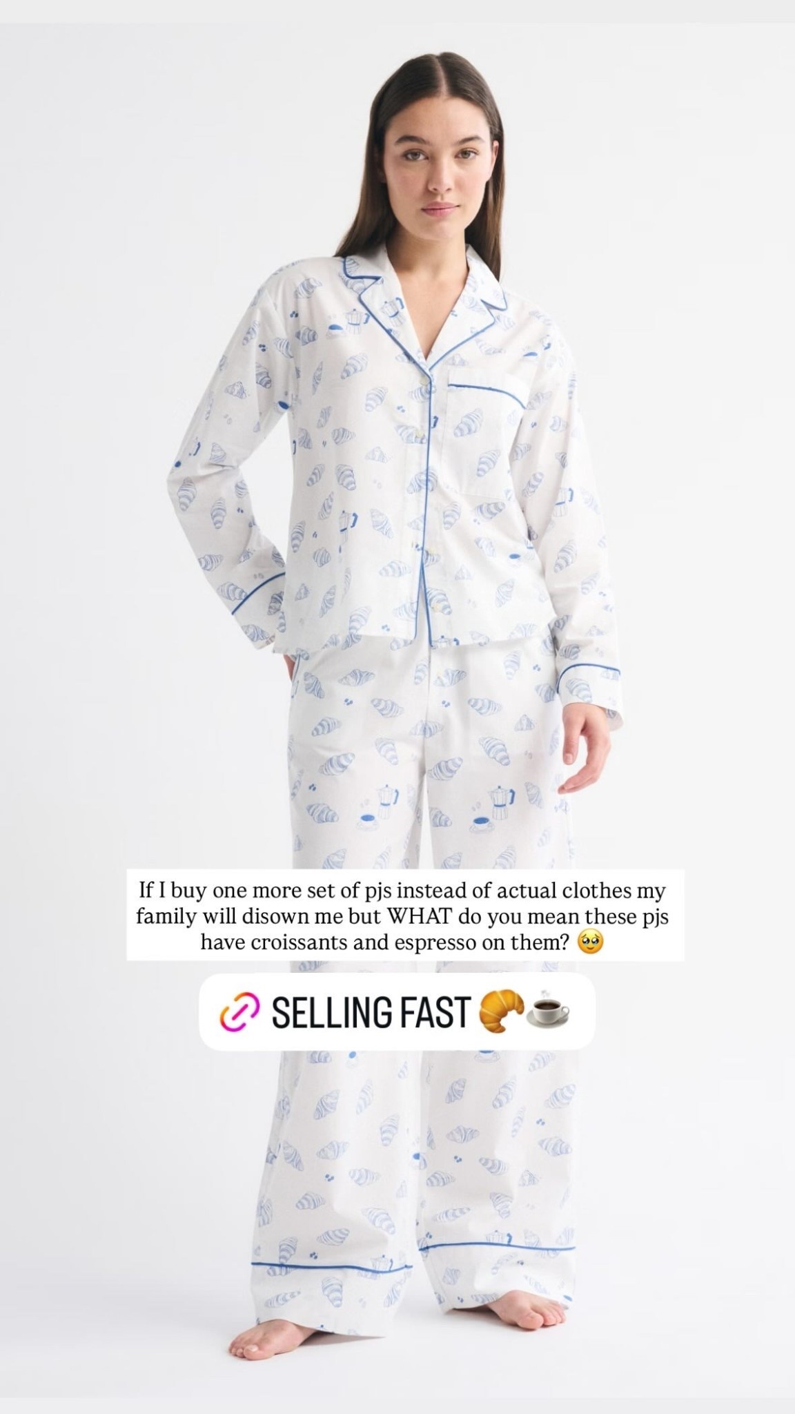 The cutest pajamas I’ve ever seen 🥐☕✨
These Abercrombie croissant + espresso print PJs are giving Paris café, cozy girl, and It Girl sleepwear energy — perfect for the holidays, Valentine’s Day, and cozy nights in.

Soft, comfy, and SO aesthetic — ideal for holiday lounging, pajama mornings, Galentine’s, Valentine’s gifting, or self-care nights 🤍

They’re already selling out fast, so tap to shop before they’re gone!

#cozygirlpjs #abercrombiefinds #holidaypajamas #valentinesdaypjs #ltkfinds #ltkholiday #cozygirlvibes #aestheticpjs #pajamaset #giftideasforher #galentinesgifts #sleepwearstyle

#LTKwinter #LTKstyletip #LTKholiday