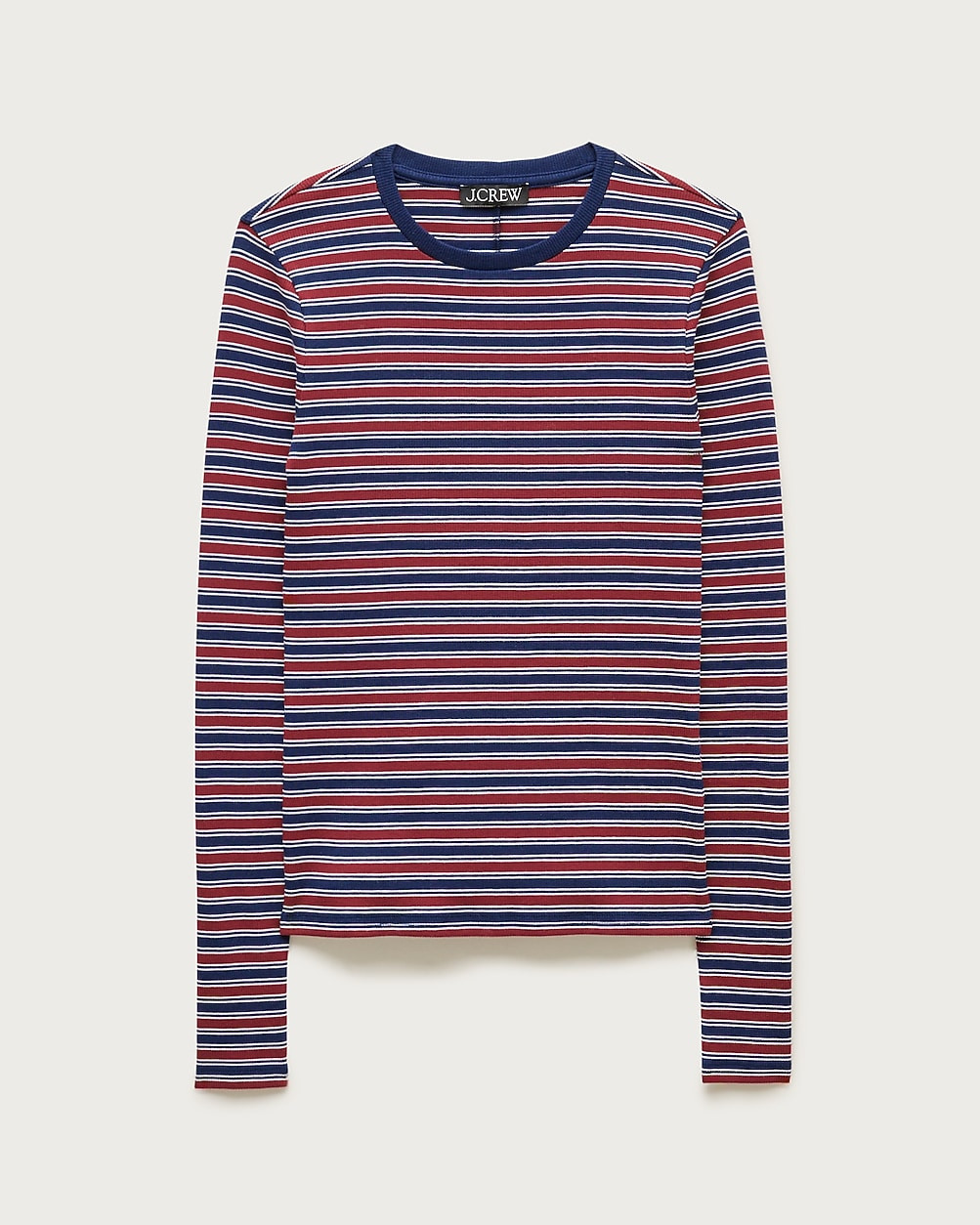 Perfect rib long-sleeve T-shirt in stripe | J. Crew US