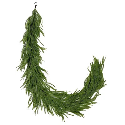 Real Touch Norfolk Pine Garland – Green Artificial Christmas Faux Greenery | Wayfair North America