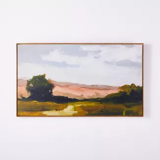 27" x 47" On Sunset Mesa Medium Wood Framed Wall Canvas - Threshold™ designed with Studio McGee | Target