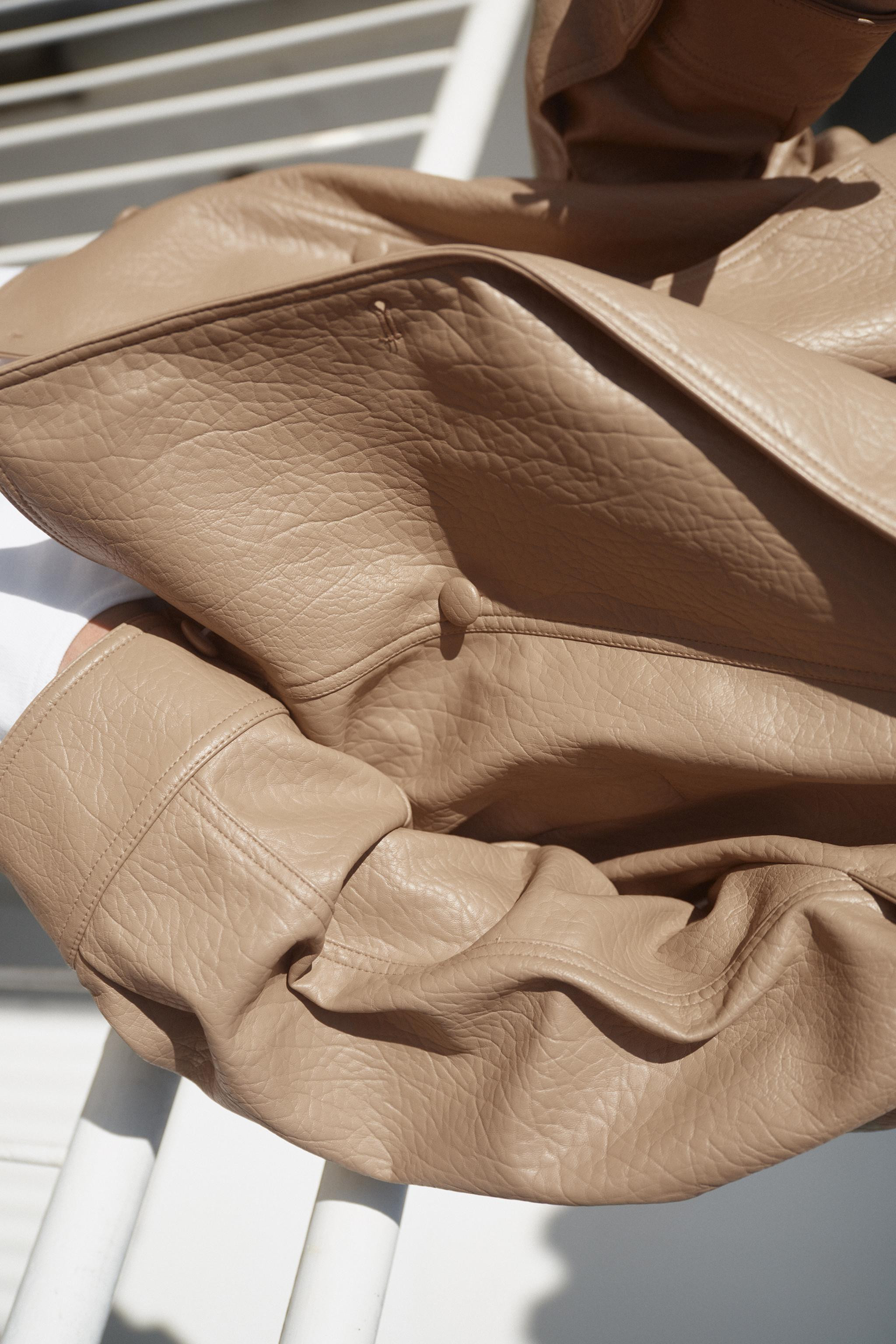 LEATHER EFFECT BOMBER JACKET | Zara UK