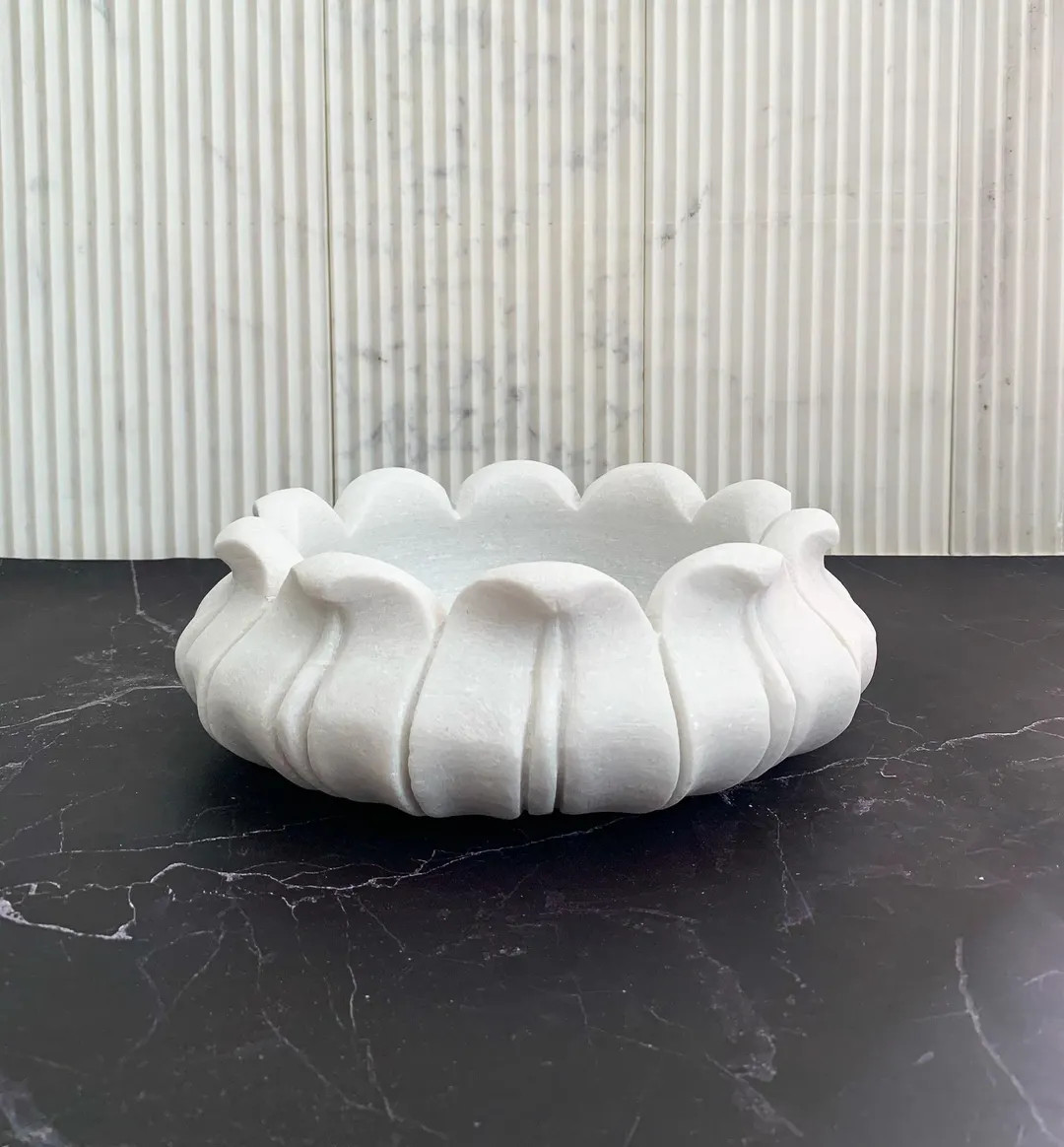 Marble crater bowl | Etsy (US)