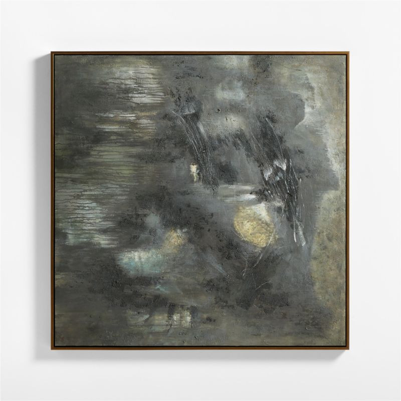 "Lava Rock" by Ruby 55" x 55" Framed Wall Art Print | Crate & Barrel | Crate & Barrel