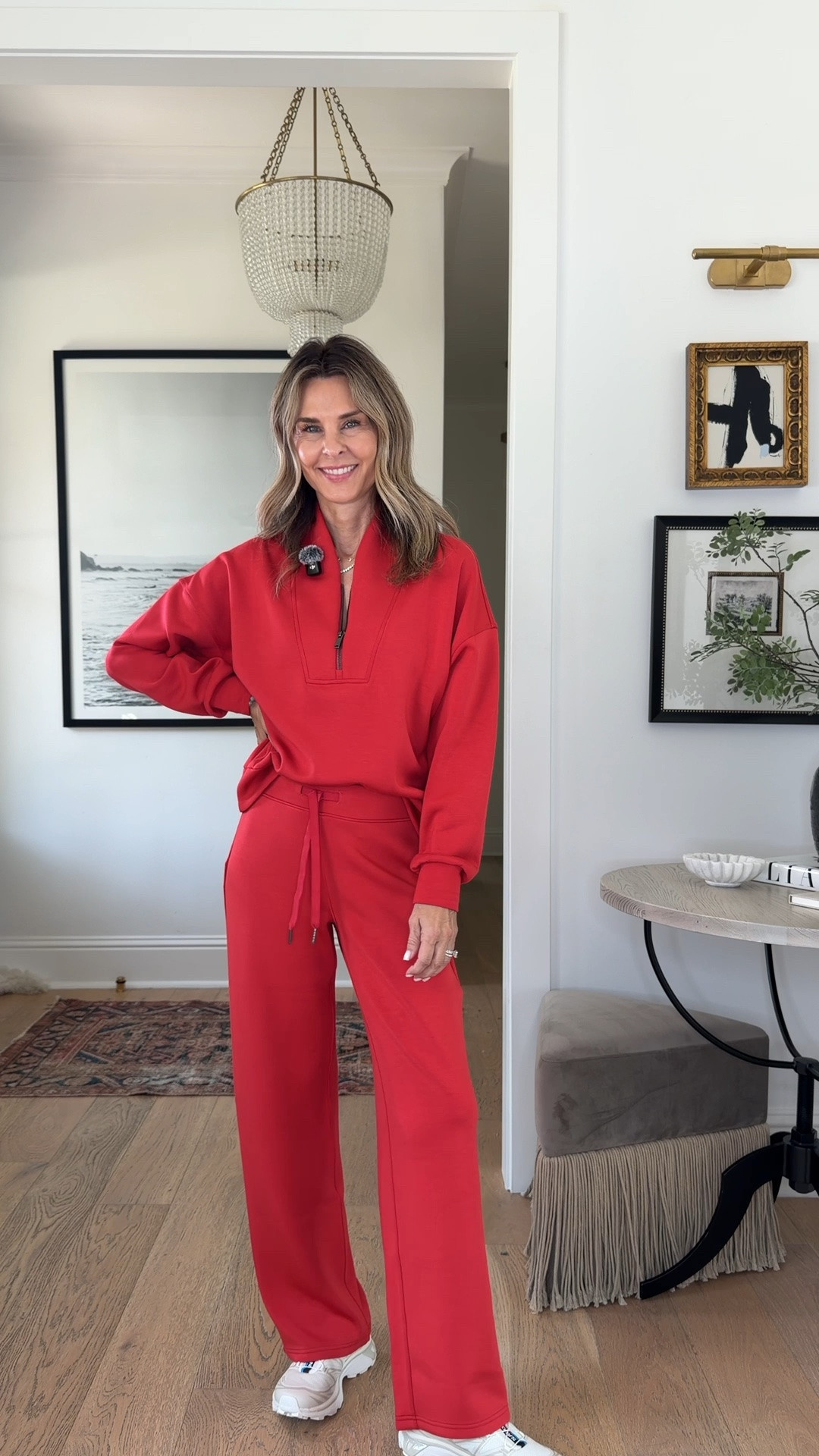 -ruched wide leg pant size XS P
-half zip size S 
-wide leg pant size S P
-red dress size XS
-wrap tie top size XS
@Spanx

#LTKootd #LTKSeasonal #LTKOver40