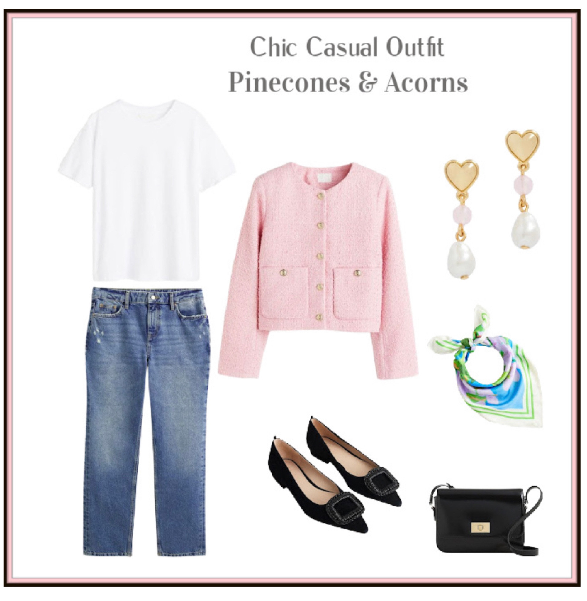 Classic casual outfit with a Chanel like jacket. 

#LTKshoecrush #LTKFind #LTKcurves