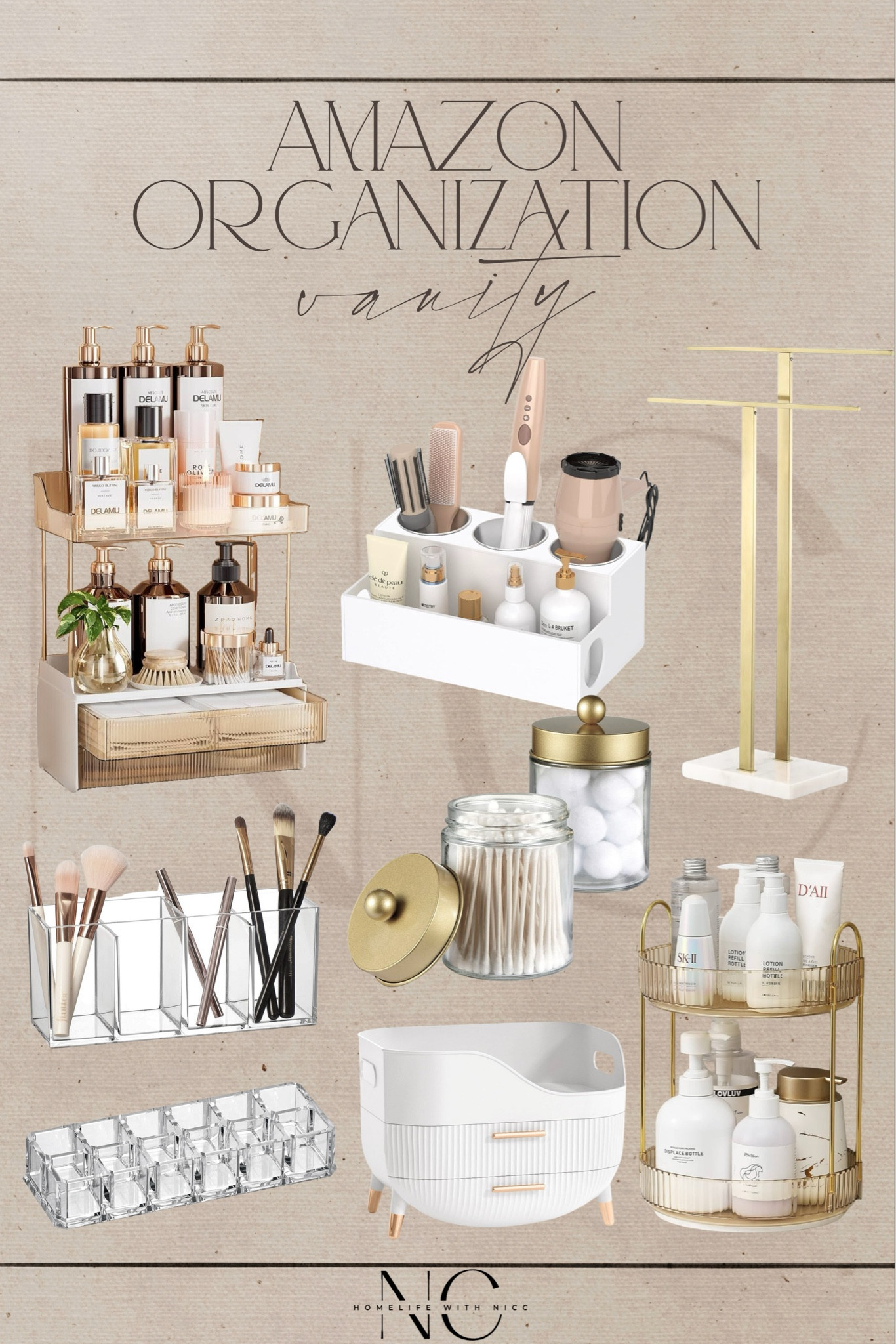 Vanity organization all from Amazon! Loving the clean look of all these storage and organization pieces to give your vanity a refresh! Perfect time to declutter and organize! #amazonhome #organization #vanitystorage #vanityorganization #amazonstorage #amazonvanity


#LTKHome #LTKStyleTip #LTKBeauty