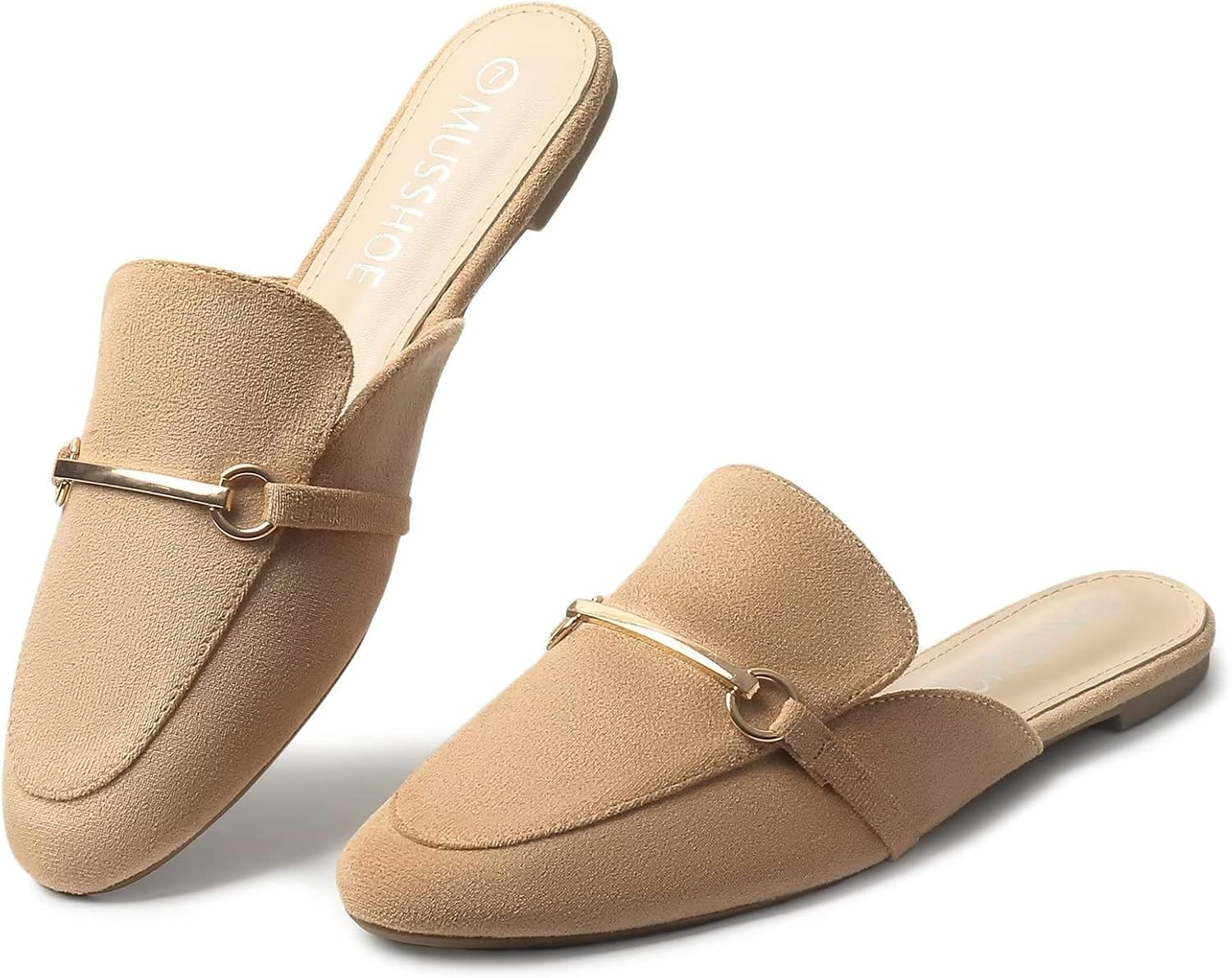 MUSSHOE Women Mules Comfortable Slip On Mules for Women Flats | Amazon (US)