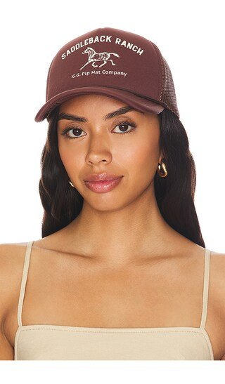 Saddleback Ranch Trucker in Brown | Revolve Clothing (Global)