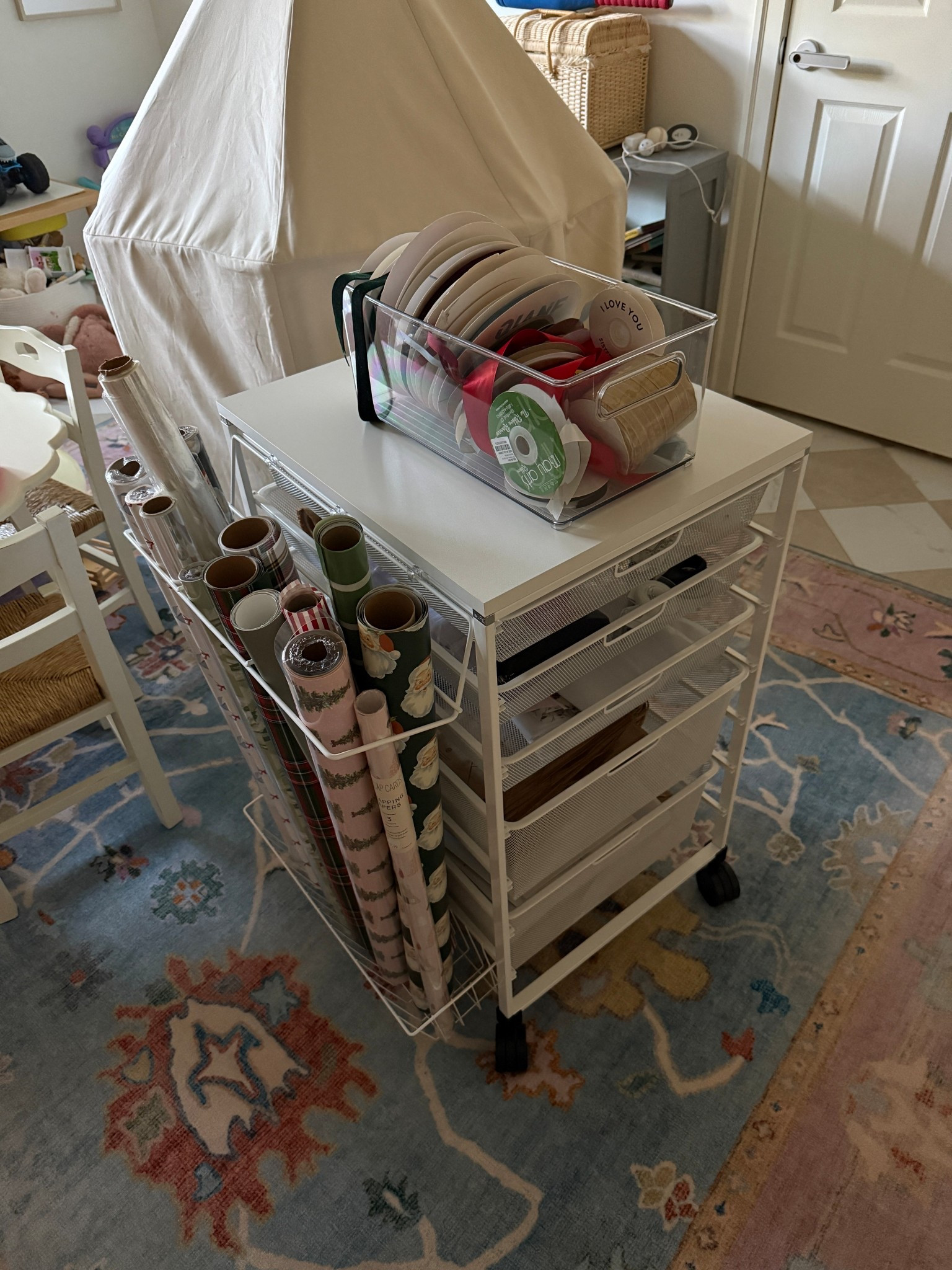 Gift wrap organization! 

#LTKHome