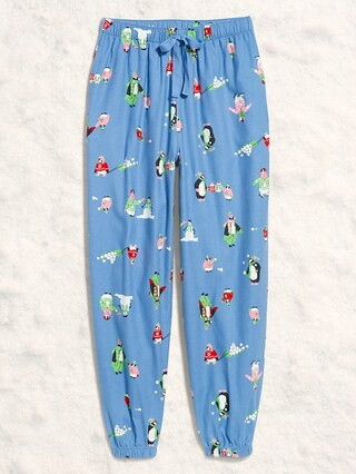 High-Waisted Printed Flannel Pajama Jogger for Women | Old Navy (US)