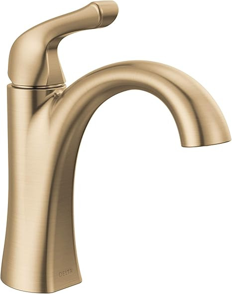 Delta Faucet Arvo Single Hole Bathroom Faucet, Gold Bathroom Faucet, Single Handle Bathroom Fauce... | Amazon (US)