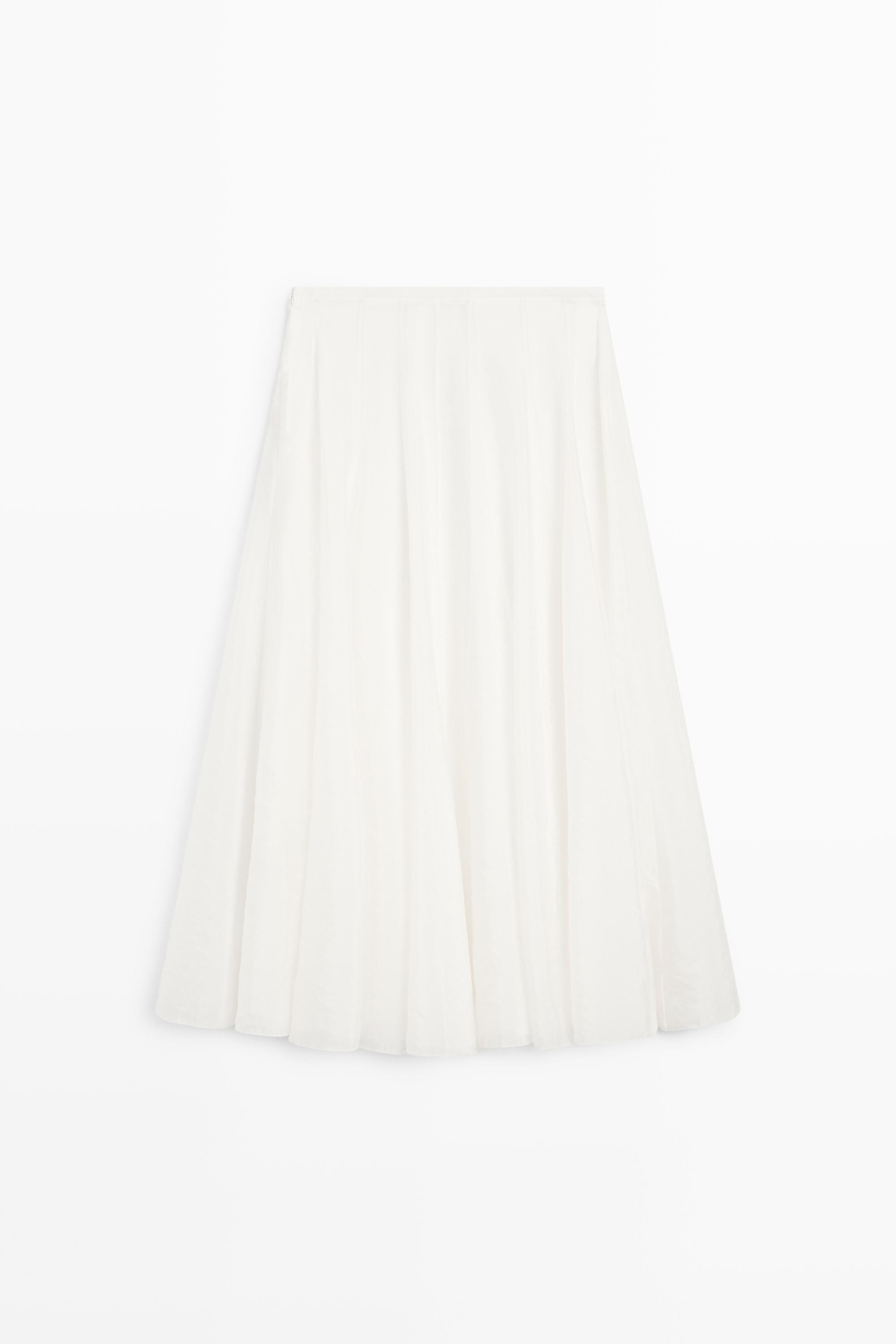 Flowy flared midi skirt | Massimo Dutti US