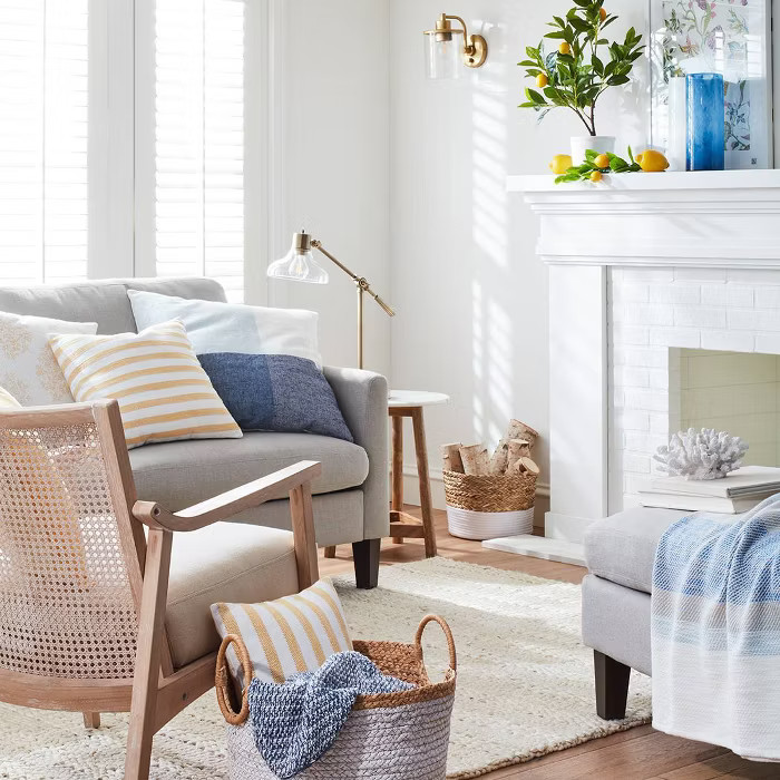 Basket With Round Handles Large - Threshold™ | Target