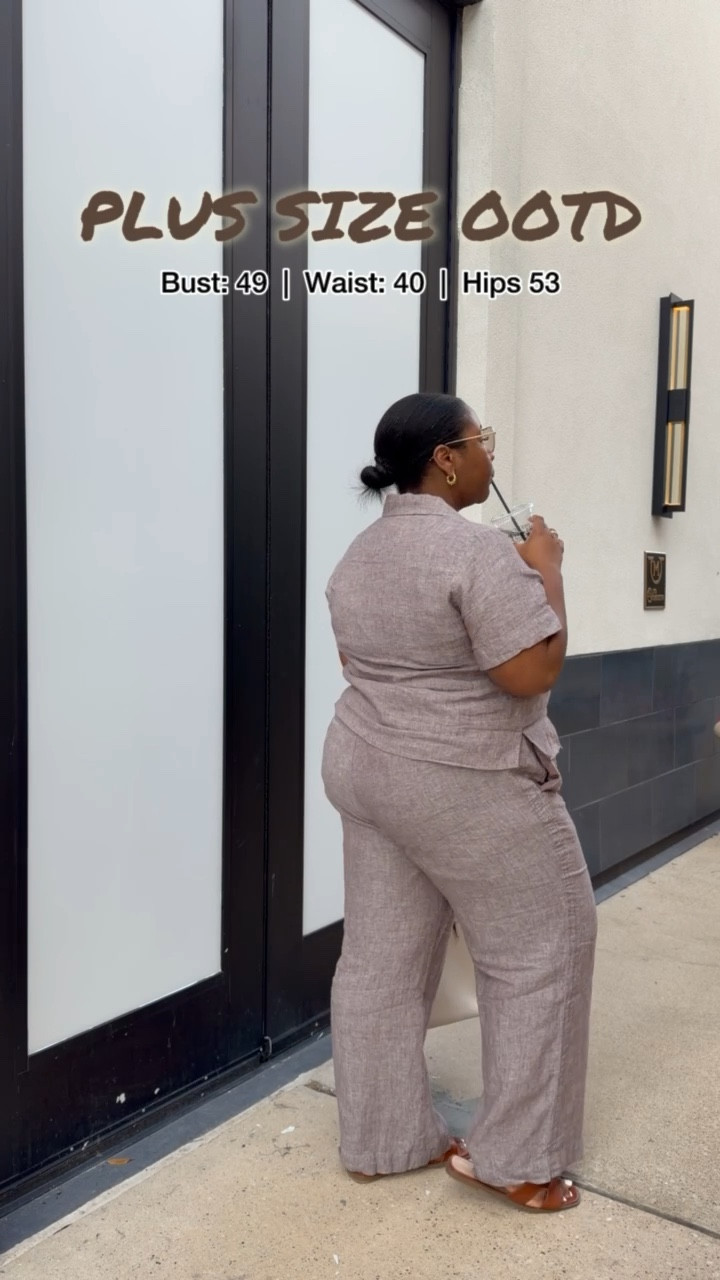 Loving this @Quince  2-piece set perfect for an elevated casual look when you want to feel put together but still be comfortable.

Sizing: Wearing a 1X in the top and a 2X in the pants


#LTKgrwm #LTKPlusSize #LTKootd