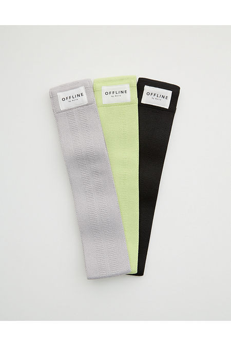 OFFLINE By Aerie Fabric Resistance Bands Women's Sharp Green One Size | Aerie