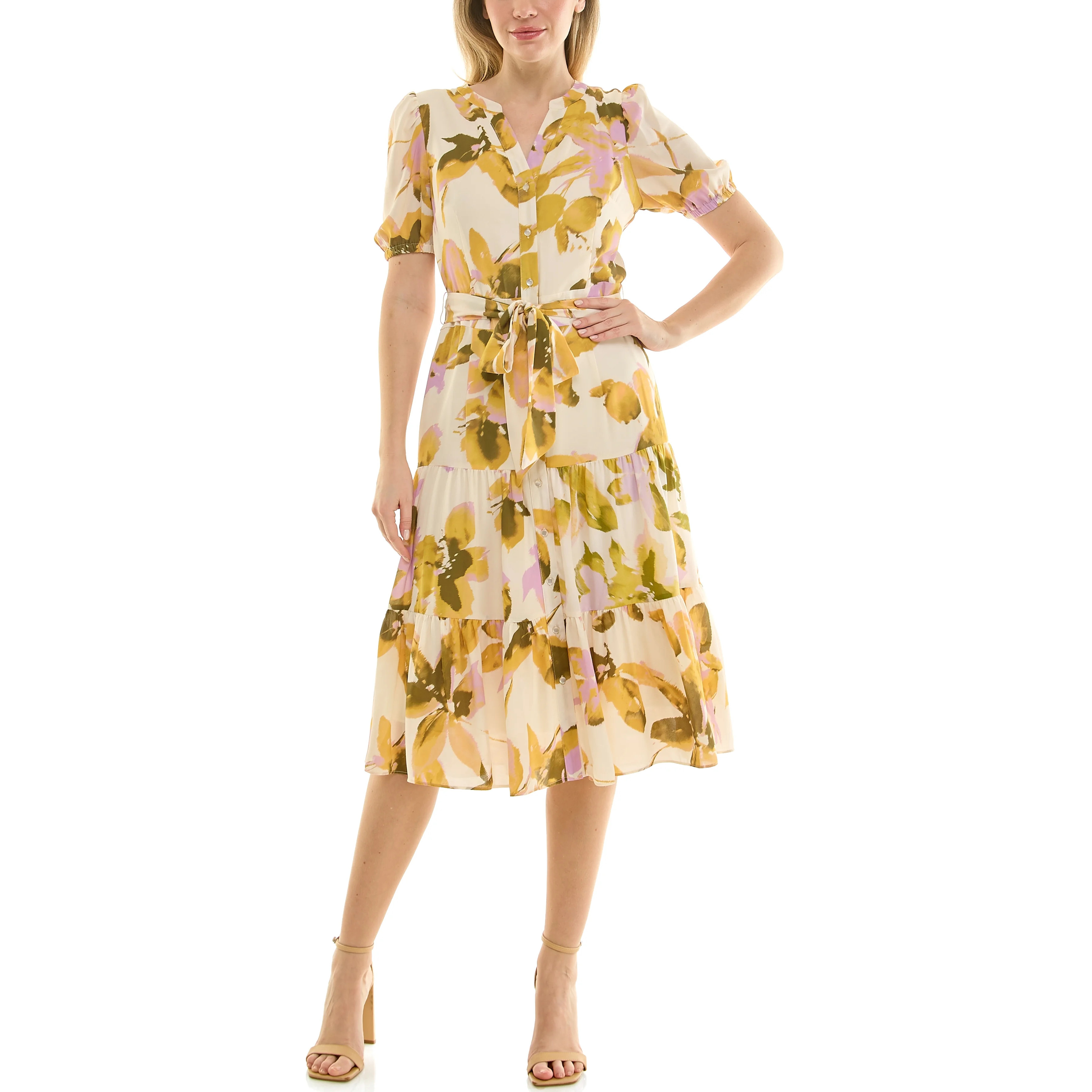 Nanette Nanette Lepore Womens Tie Waist Shirtdress | Walmart (US)