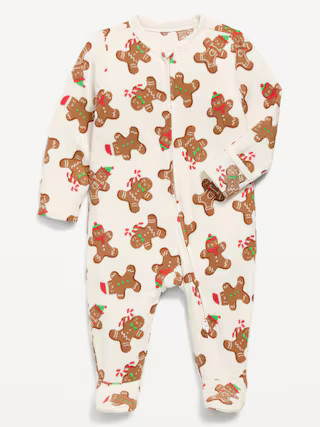 Cozy Knit 2-Way-Zip Sleep & Play Footed One-Piece for Baby | Old Navy (US)