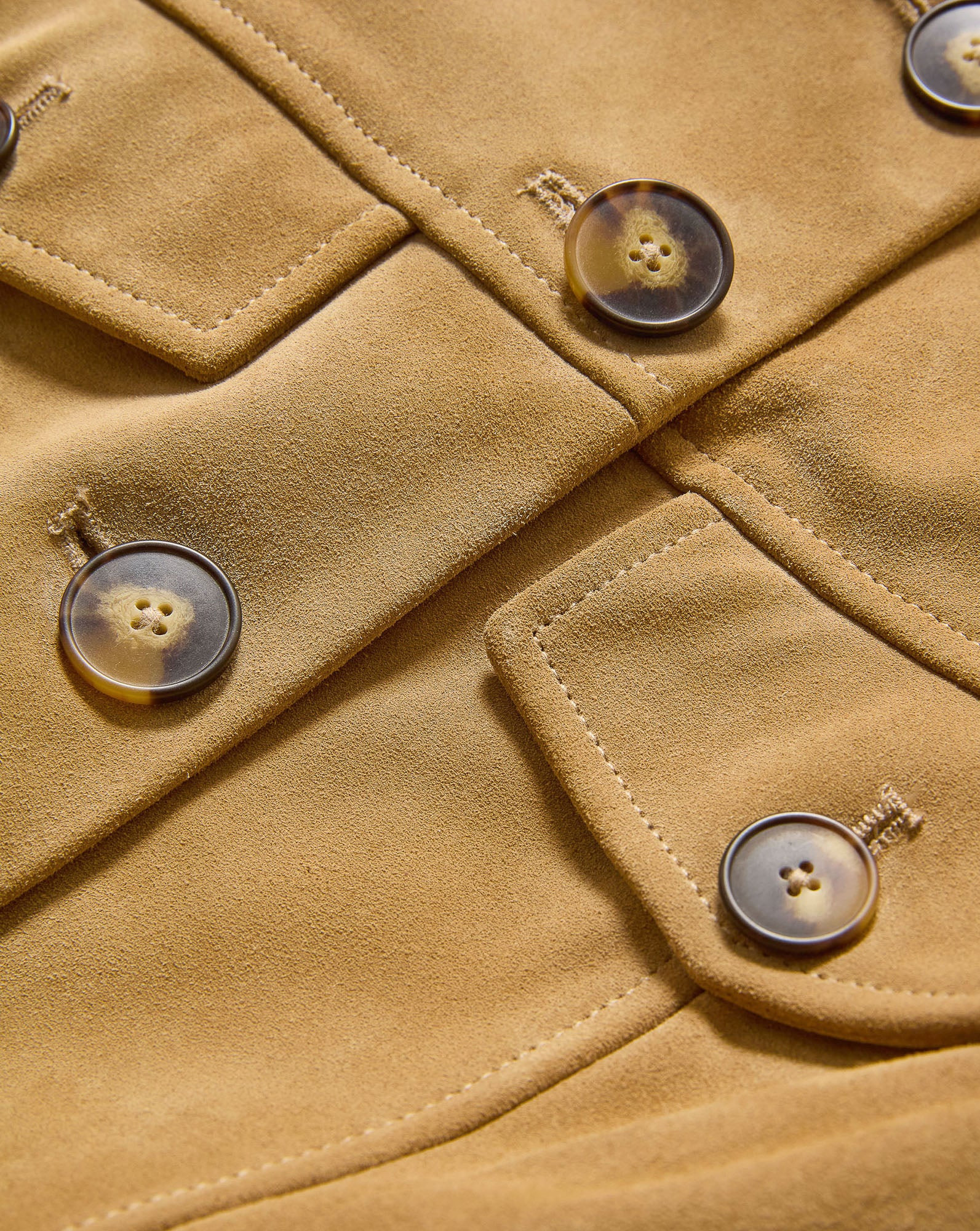Orrin Suede Jacket in Beige Desert Khaki | Veronica Beard | Veronica Beard