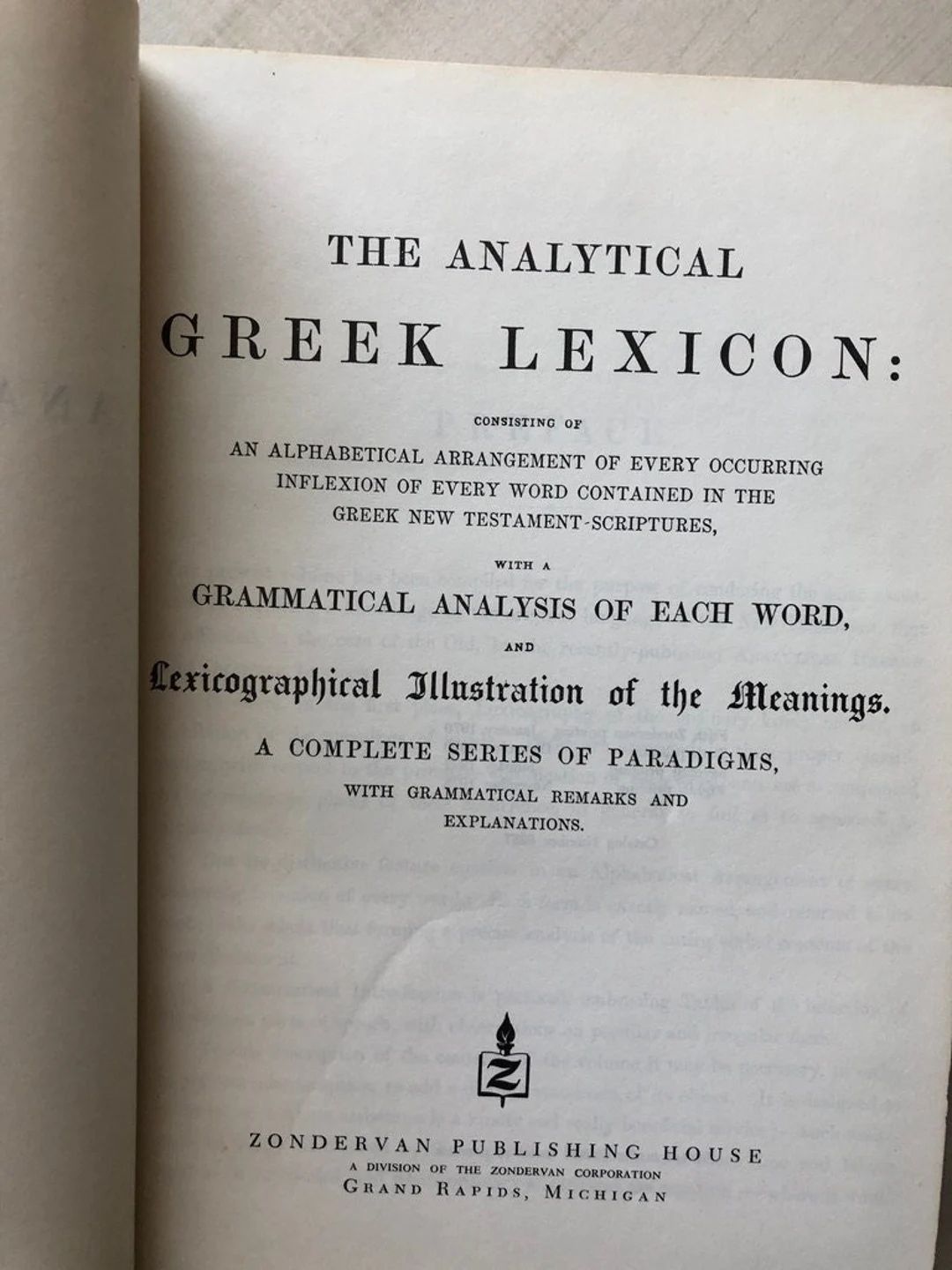 In Very Good Vintage Condition Hardcover 1972 8th Printing the Analytical Greek Lexicon of the Ne... | Etsy (US)