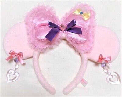 Tokyo Disney Resort Headband Minnie Mouse Pink Ears Bow Earrings Plush F/S   | eBay | eBay US