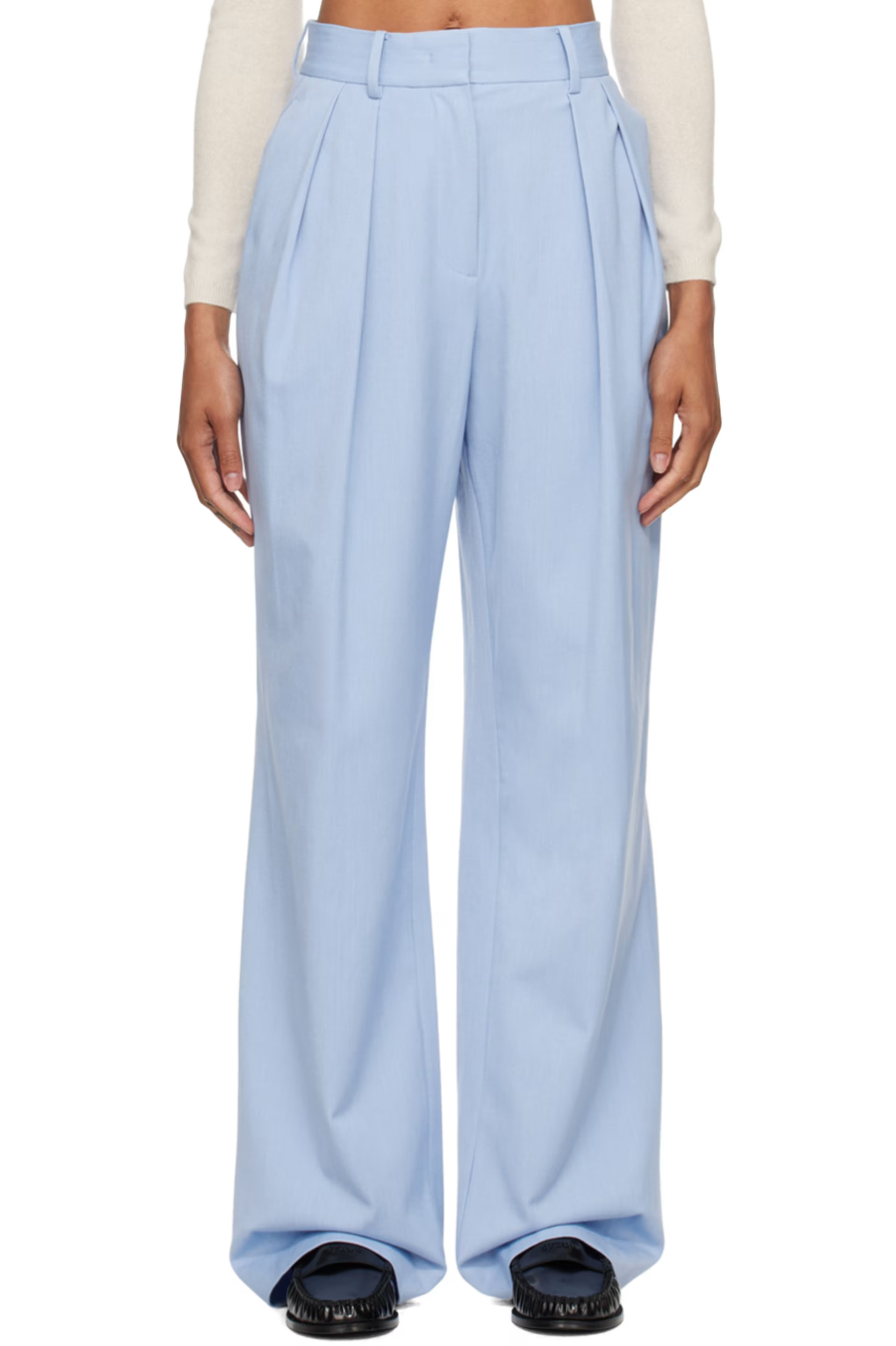 Blue Luisa Trousers | SSENSE