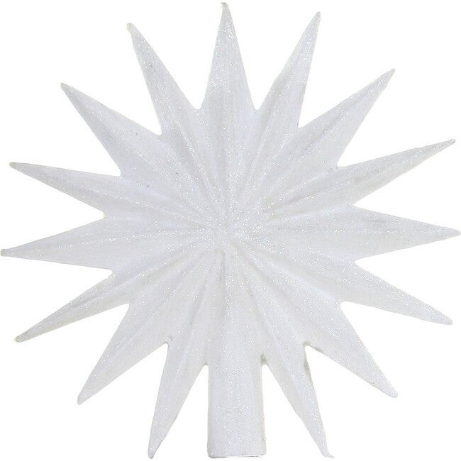 16 Point Star Tree Topper, White | Maisonette