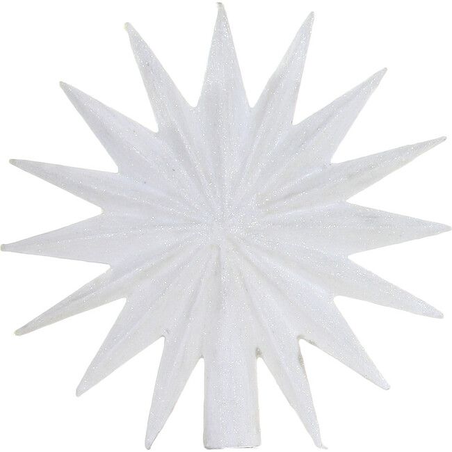 16 Point Star Tree Topper, White | Maisonette