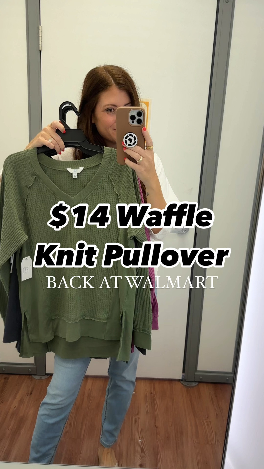 $14 Waffle Knit Pullover is back at Walmart 🙌🏼 A Fall closet staple! 

Follow me for more affordable fashion and Walmart finds! 

Wearing: 
Medium/Large! Size up for an oversized fit! I prefer the large



#LTKStyleTip #LTKSeasonal #LTKOver40
