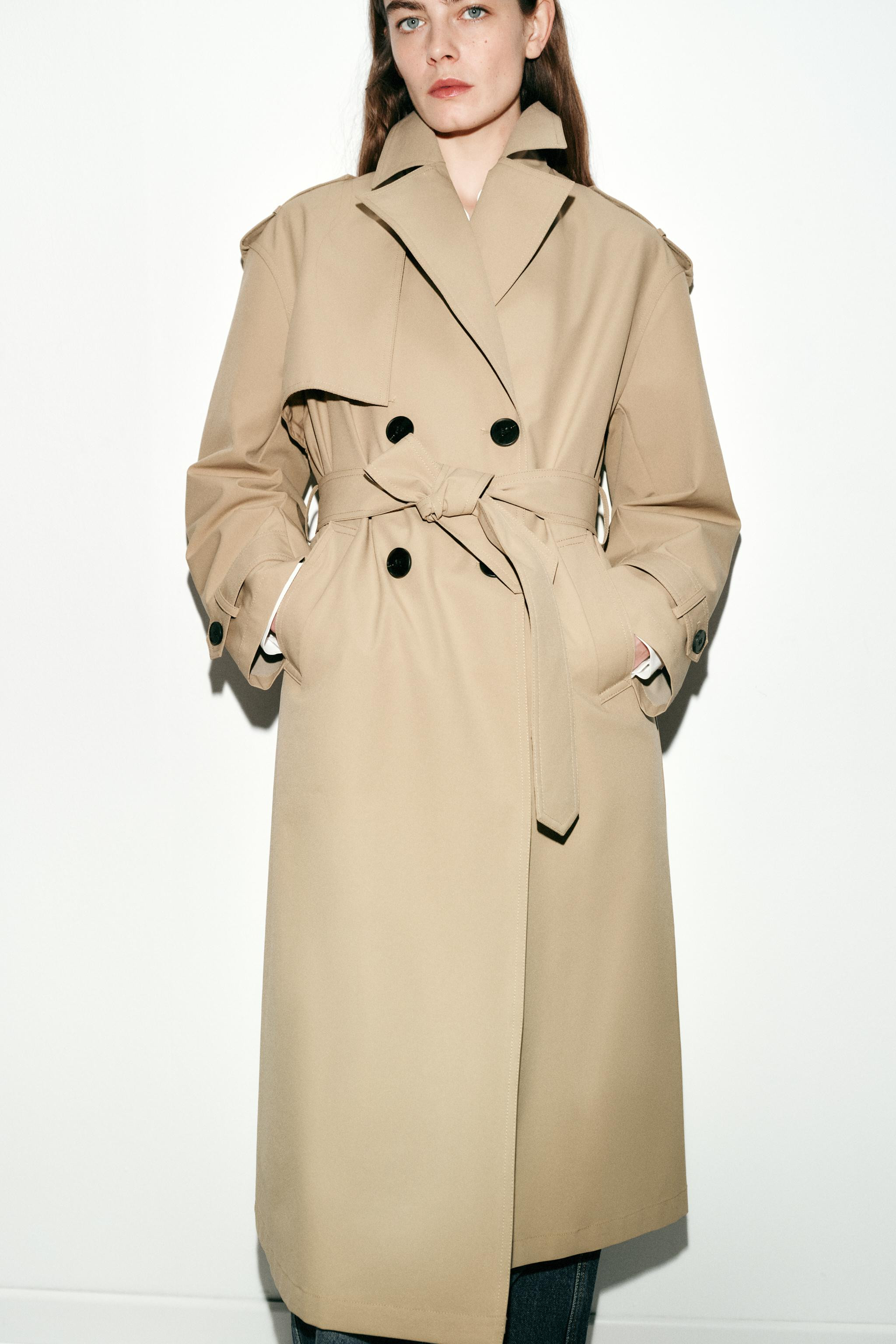 LONG TRENCH COAT WITH BELT | Zara UK