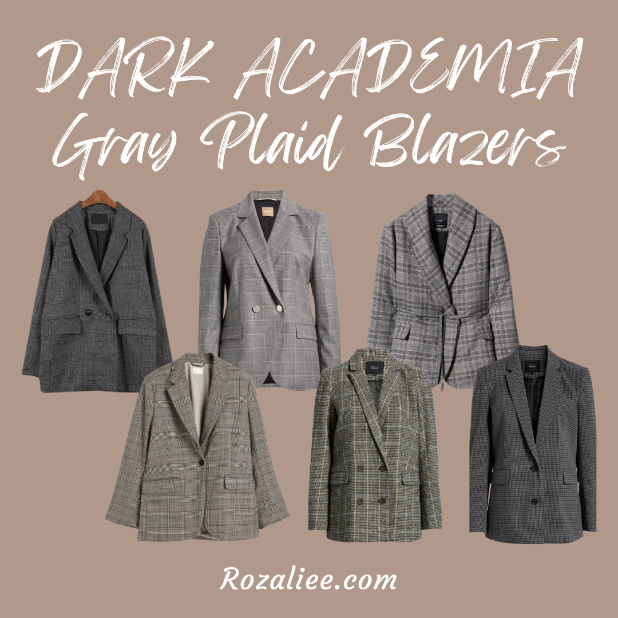 dark academia / gray blazer / plaid blazer / business workwear / business casual womens / womens business casual

#LTKBacktoSchool #LTKxNSale #LTKworkwear