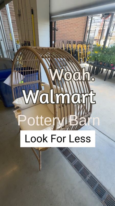 ✨ Walmart/Pottery barn look for less! I found this better homes and gardens, wicker egg chair for only $297! Compare that to the similar style patio chair from Pottery barn that is over $3,000 


#LTKhome