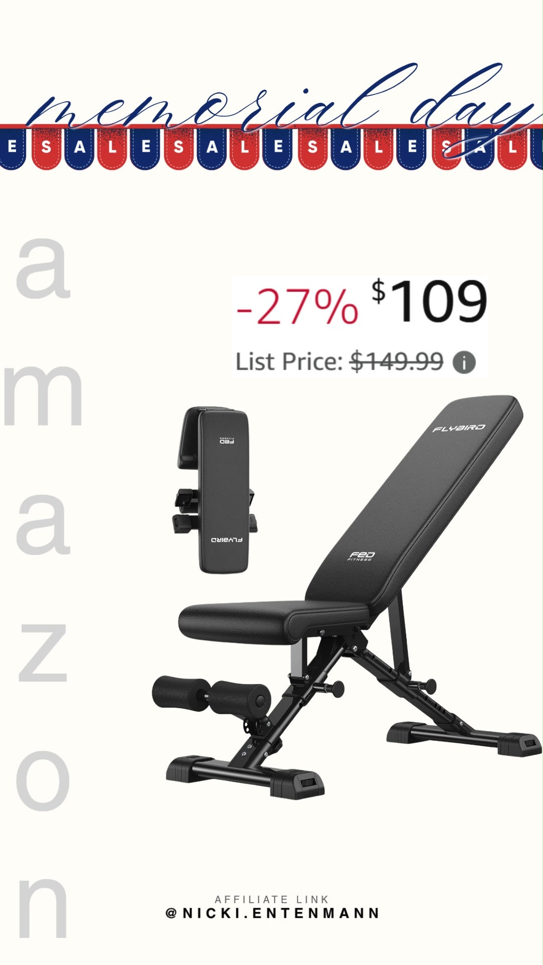 FLYBIRD WB5 weight bench brings strength and versatility to every workout. Adjustable design, solid build, and comfort make training sessions smoother while keeping fitness goals within reach. 💪🏋️‍♂️🔥  

#FLYBIRDWB5 #weightbench #homegym #fitnessgear #strengthtraining #workoutbench #gymessentials #fitnessequipment #trainingtools #activefitness 

 #LTKActive #LTKHome #LTKSaleAlert