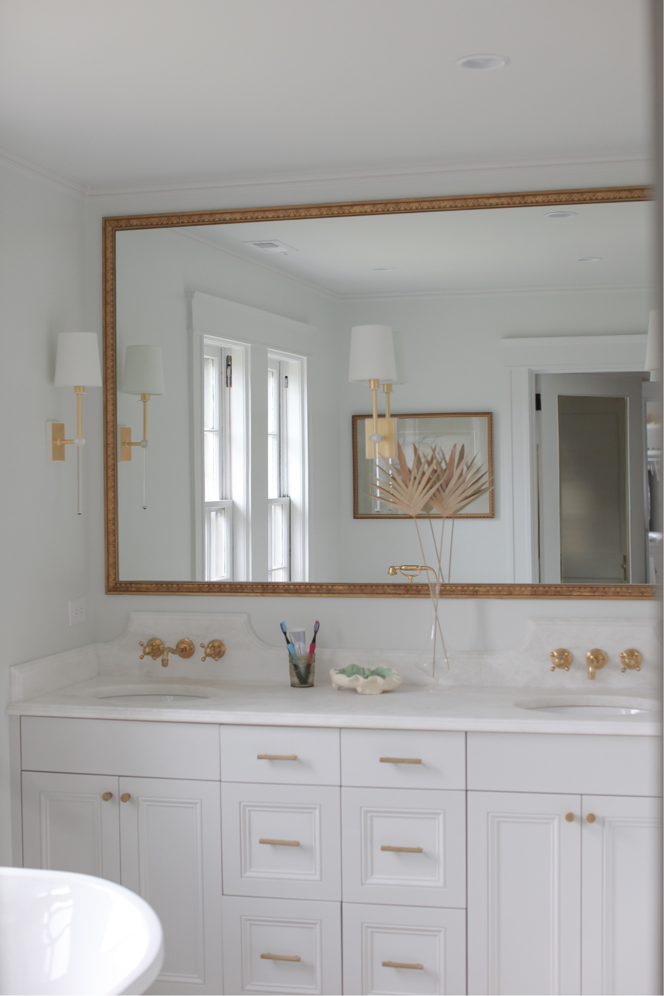 only took 11 years of marriage + an extensive home renovation to achieve double sink status 😆 all good things come to those who wait, right? #walmartpartner ✔️ my number one mom hack this time of year is to not forget to refresh those toothbrushes and toothpaste post sickness! Added new electric charcoal toothbrushes to my @walmart order last week and felt so fancy using these! 

Shop with my in the LTK app at @BrittRaborn 🤍 

#walmart #walmartgrocery #walmartdeals 

#LTKunder50 #LTKSeasonal #LTKhome