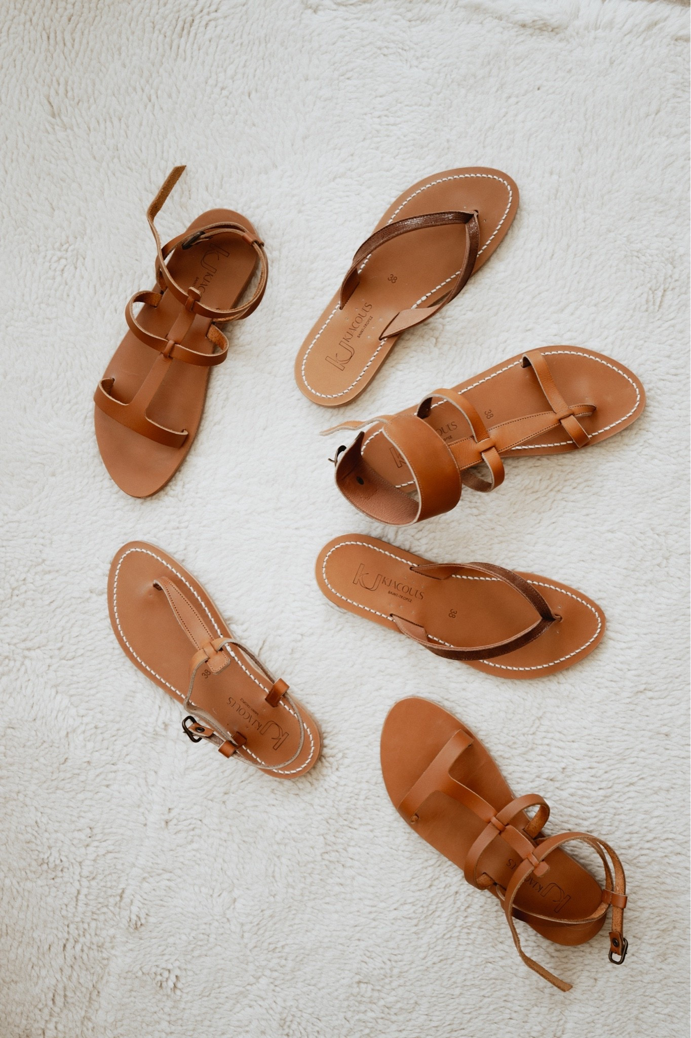 🩴 nothing as summery as a new pair of sandals.
I have been trying to find a reliable sizing guide for K. Jacques sandals and since I found nothing I had to order a few pairs of these to get a better idea. It’s just as I suspected: they’re made in France 🇫🇷 so the sizing is most definitely French even though everywhere where I could find them (Netaporter, Farfetch and other websites) it said “size… Italian” or “EU”. I am size 38 Italian in most brands = US 7.5-8, after trying a few pairs of these gorgeous hand made leather sandals I am sure I need to order size 39. 
My favorite models by K. Jacques Saint Tropez: Alaric cages sandals & Torino sandals.

#LTKSeasonal #LTKSwim #LTKTravel