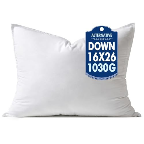 MIULEE 16x26 Down Alternative Pillow Insert Decorative Throw Pillow 16 x 26 Inch Body Bed Sleeping Ultra Soft Fluffy Form for Sofa Couch Bed | Amazon (US)