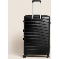 M&S Oslo 4 Wheel Hard Shell Large Suitcase - Black, Black,Red,Silver | Marks & Spencer (UK)