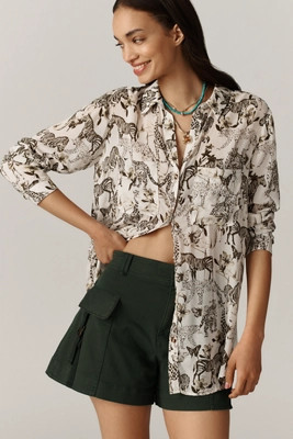 The Romy Relaxed Buttondown Shirt by Pilcro | Anthropologie (US)