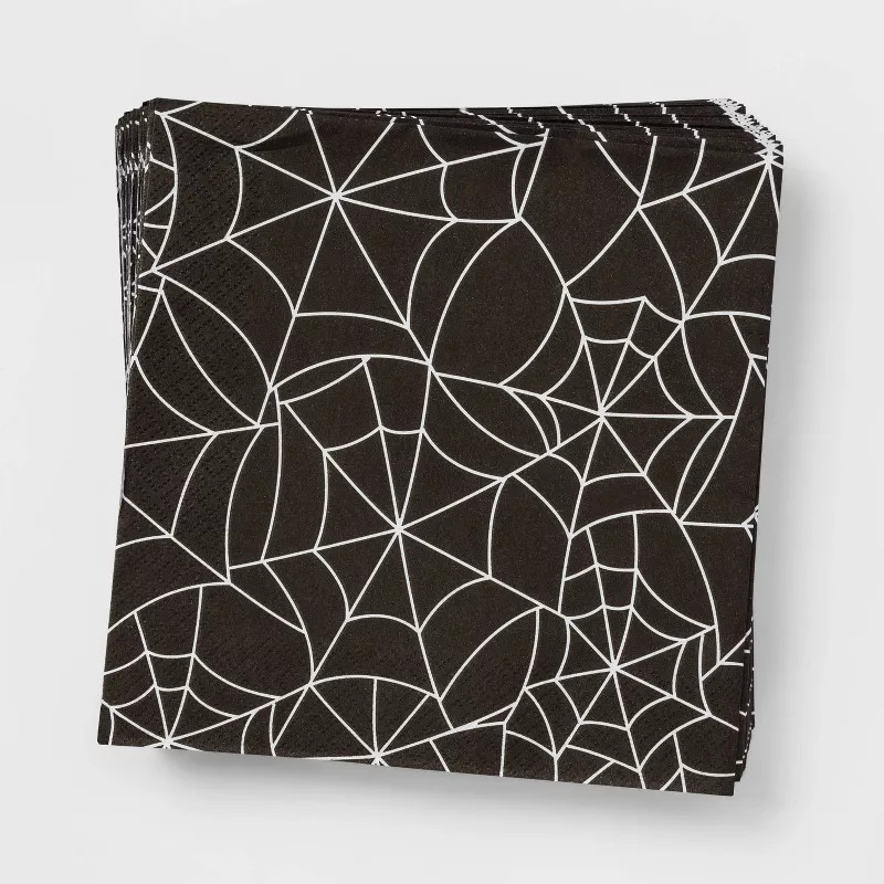 30ct Spiderweb Disposable Halloween Lunch Napkins - Hyde & EEK! Boutique™ | Target