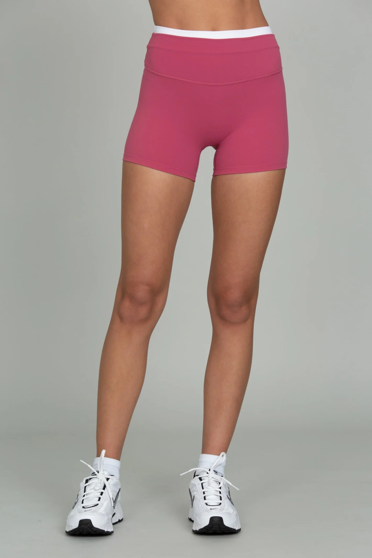 Raspberry Double Waist StrydeForm Short | Gold Hinge