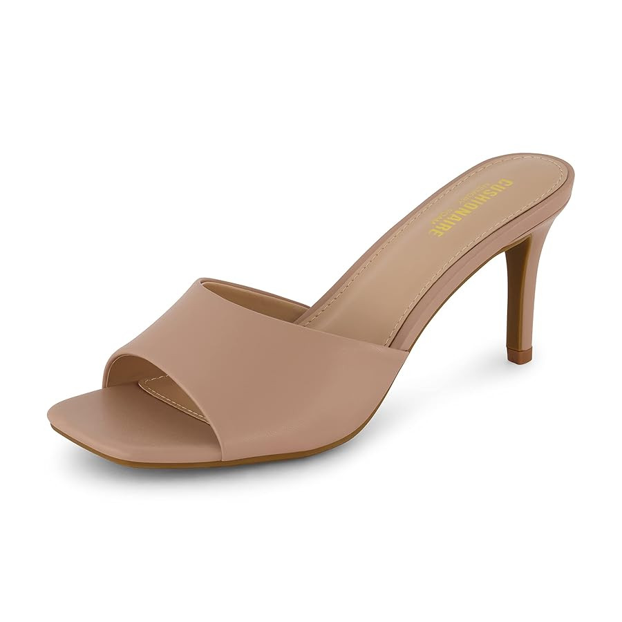 CUSHIONAIRE Women's Evie One Band Dress Sandal +Memory Foam And Wide Widths Available | Amazon (US)
